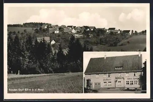AK Randen, Gasthaus Zum Hohen Randen, Bes. F. Neukum