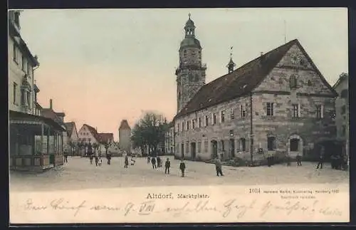 AK Altdorf / Nbg., Strassenblick auf den Marktplatz