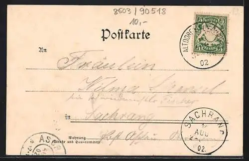 AK Altdorf / Nbg., Strassenblick auf den Marktplatz