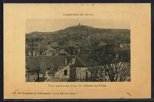 AK Argenteuil, Vue générale prise de l`Hôtel-de-Ville