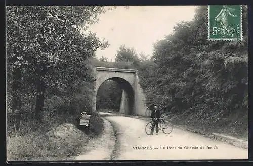 AK Viarmes, Le Pont du Chemin de fer 11