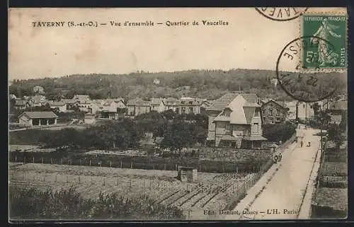 AK Taverny, Vue d`ensemble, Quartier de Vaucelles