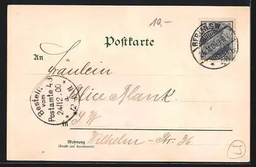 Künstler-AK Alfred Mailick: Hungriges Rotwild umschleicht ein verschneites Haus