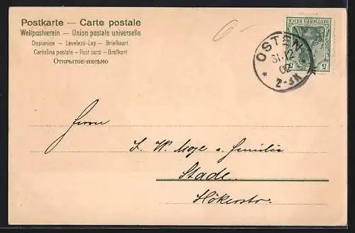 Künstler-AK Alfred Mailick: Glückliches Neujahr! Neujahrsengel läutet die Glocke