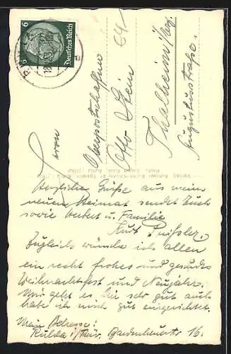 AK Ruhla i. Th., Teilansicht mit Trinitatis-Kirche