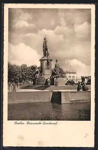 AK Berlin, Bismarck-Denkmal, Königsplatz