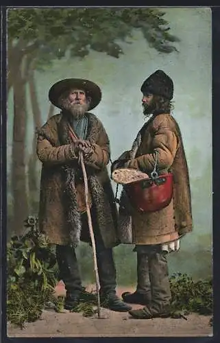 AK Siebenbürger Zigeuner im Wald