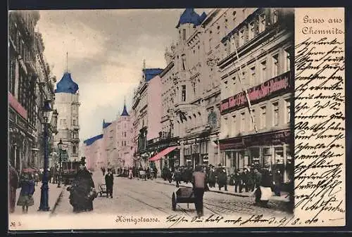 AK Chemnitz, Partie in der Königstrasse