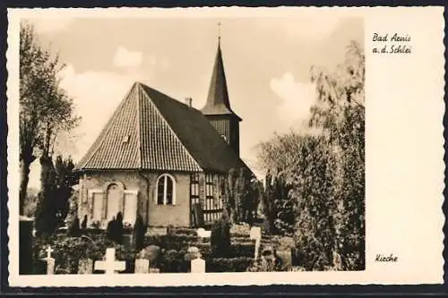 AK Bad Arnis a. d. Schlei, Blick auf die Kirche