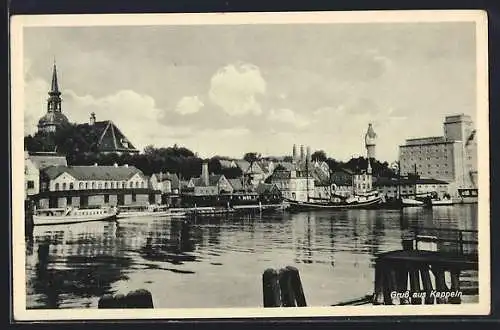 AK Kappeln / Schlei, Teilansicht am Hafen