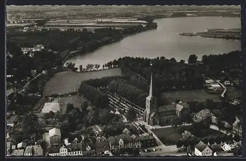 AK Bad Segeberg, Fliegeraufnahme des Ortes