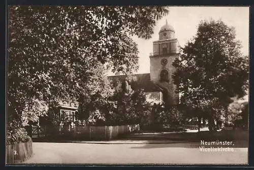 AK Neumünster, Blick auf die Vicelinkirche