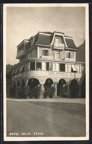 AK Stans, Ansicht vom Hotel Restaurant Adler