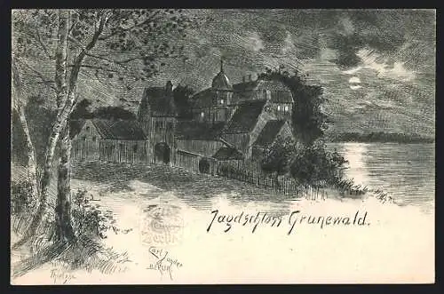 AK Berlin-Grunewald, Jagdschloss Grunewald