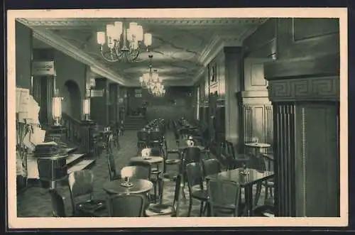 AK Berlin-Tiergarten, Kaffee Potsdamer Platz, Am Potsdamer Platz, Innenansicht