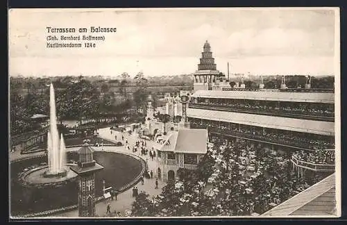 AK Berlin-Halensee, Blick auf Terrassen, Kurfürstendamm 123