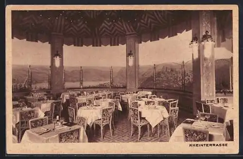 AK Berlin-Tiergarten, Rheinterrasse vom Haus Vaterland, Restaurant am Potsdamer Platz