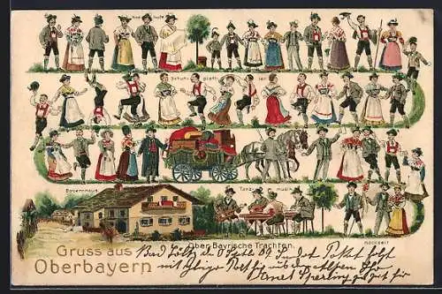 AK Ober-Bayerische Trachten