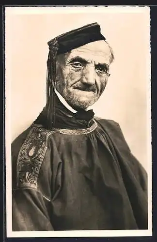 AK Bauer aus dem Ries in bayerischer Tracht