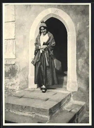 AK Passau, Passauerin in bayerischer Tracht