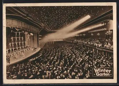 AK Berlin, Variete Wintergarten, Zuschauer und Bühne