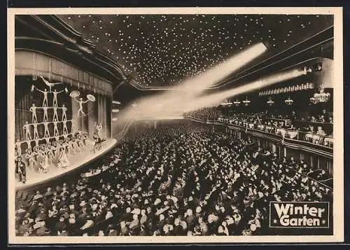 AK Berlin, Varieté Wintergarten, Bühnenraum