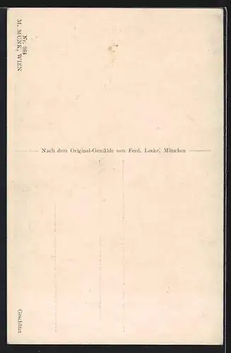 AK Szene aus Richard Wagner`s  Tristan & Isolde 