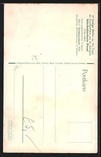 AK Stadtpostbote der Sächsischen Post, 1830