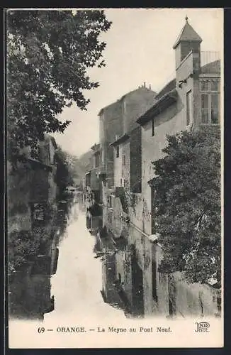 AK Orange, La Meyne au Pont Neuf