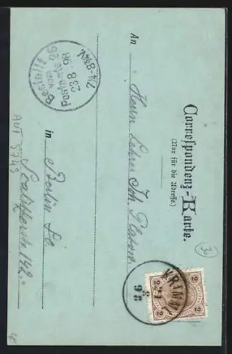 Mondschein-AK Krimml, Der obere Krimmler Fall