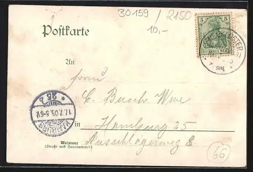 AK Neukloster / Hannover, Flusspartie mit Kindern