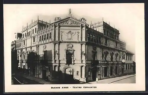 AK Buenos Aires, Teatro Cervantes, Frontalansicht