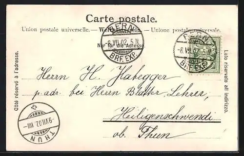 AK Bern, Schweizer Bundesrat 1902, Bundespräsident Zemp, Hauser, Deucher