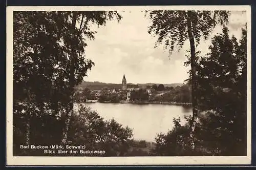 AK Bad Buckow, Blick über den Buckowsee