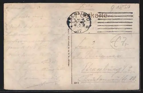 AK Rathenow, Partie a. d. Mollkestrasse mit Kreishaus