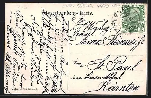 AK Enns, Ansicht des Stadtplatzes