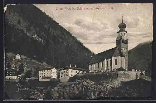 AK Unser Frau im Schnalsertal, Blick auf die Kirche