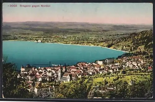 AK Bregenz, Ortsansicht gegen Norden