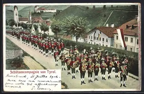 AK Matrei am Brenner, Parade der Schützencompagnie