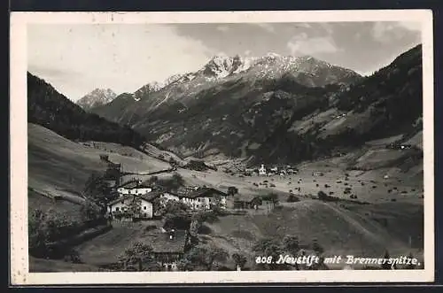 AK Neustift, Panorama mit Brennerspitze
