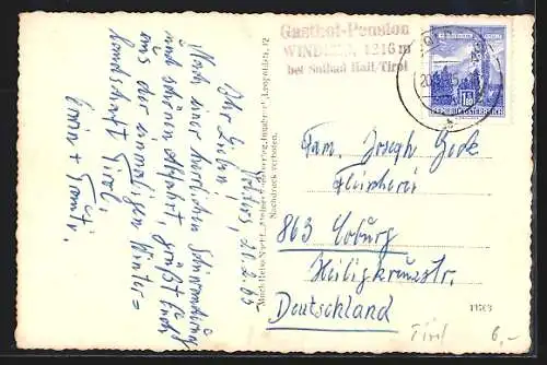 AK Windegg, Ortsansicht im Winter