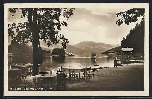 AK Millstatt, Millstätter See mit Aribo
