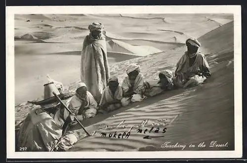 AK Arabische Kinder in der Wüstenschule