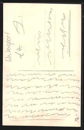 AK Fünferbob bei der Abfahrt im Winter