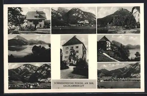 AK Fuschl Am See, verschiedene Ortsansichten des Salzkammergutes