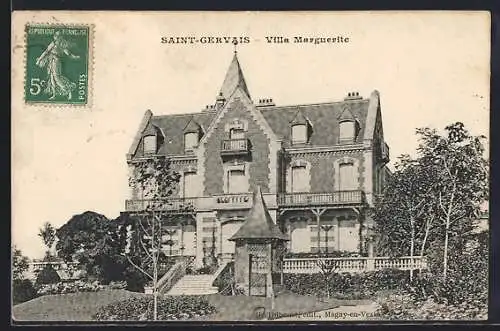 AK Saint-Gervais, Villa Marguerite élégante et jardin verdoyant