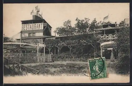 AK Sannois, Moulin de la Terrasse avec restaurant et structures environnantes