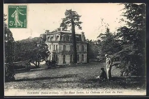 AK Taverny, Le Haut Tertre. Le Château et Coin du Parc