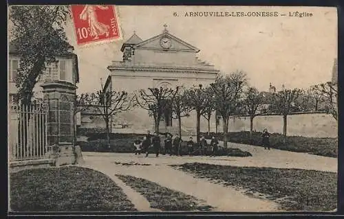 AK Arnouville-les-Gonesse, L`église et le parc environnant