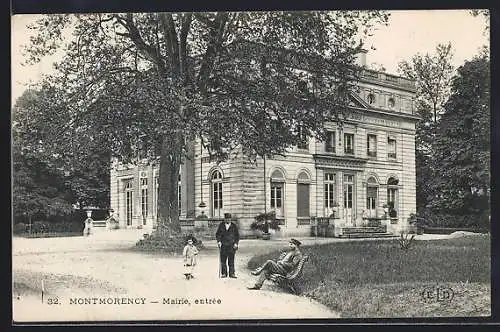 AK Montmorency, Mairie, entrée